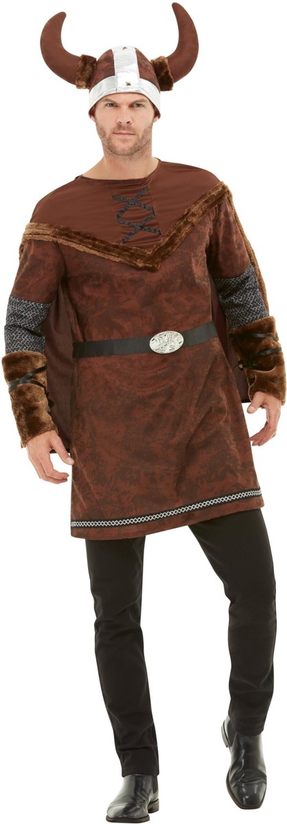 Piraat & Viking Kostuum | Stoere Noorman Krijger Kostuum | Medium | Carnaval kostuum | Verkleedkleding